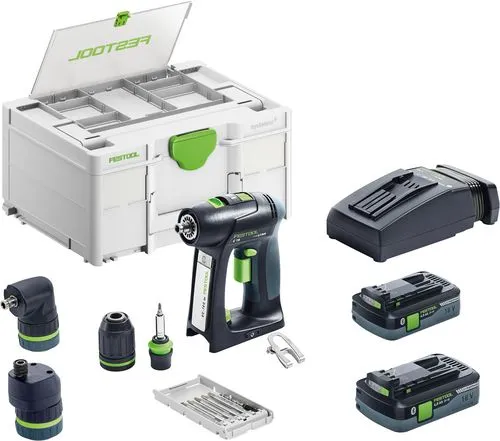 Festool Taladro/atornillador a batería C 18 HPC 4,0 I-Set