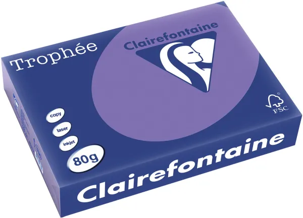Q-connect Trophee Papel de copia A4 80g lila intenso 500 hojas
