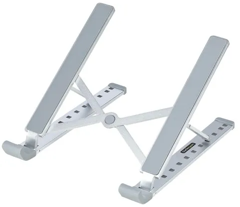StarTech.com Soporte Elevador Plegable para Portátil Ajustable en Altura Portátil Ergonómico con Marco de Aluminio Ventilado Soporta 22lb (10Kg)